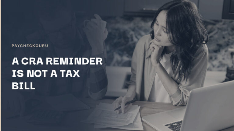 A couple at a kitchen table reviewing a tax form with a calculator and laptop, working out whether they owe a CRA instalment by September 15